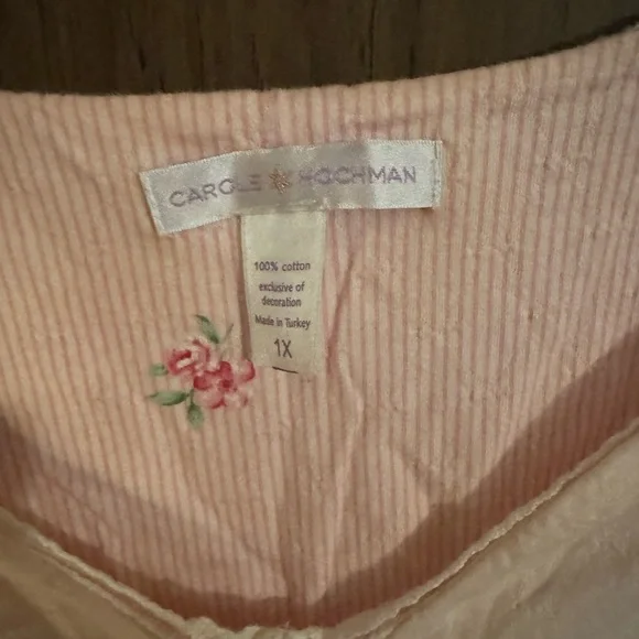 Midnight by Carole Hochman Pink Floral Pajama Set - Picture 2 of 3